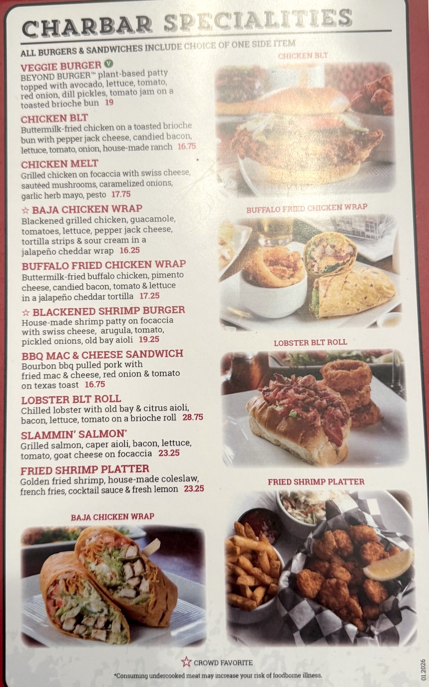 Charbar Food Delivery by Express Restaurant Delivery 843-785-7155