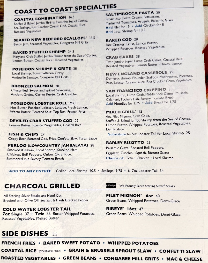 Poseidon Menu Coast to Coast Poseidon food delivery by Express Restaurant Delivery, HHI FOOD