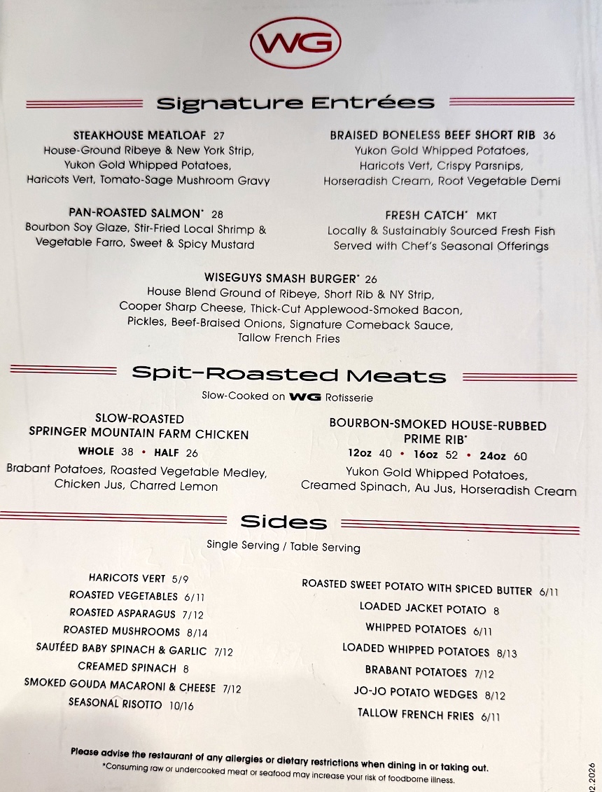 Wise Guys Menu Food Delivery by Express Restaurant Delivery